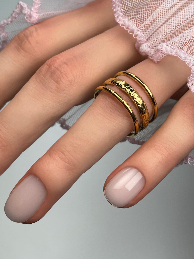 Gold Splint Ring Adjustable – Stainless Steel Statement Finger Jewelry
