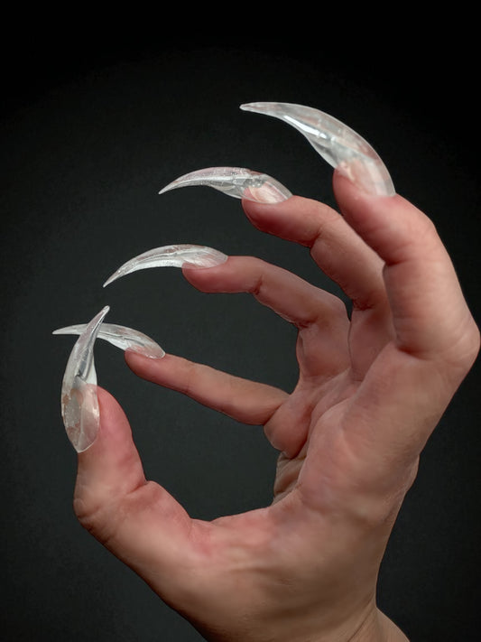 Clear Claw Press-On Nails: Witchcore Cosplay Acrylic Claws