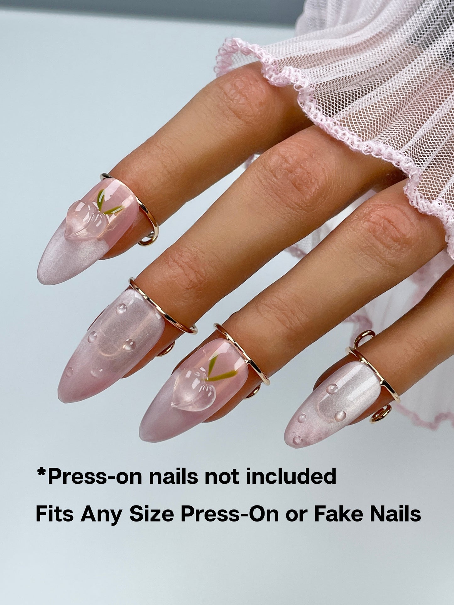 Wudu Nail Ring - Adjustable Ring for Press On Nails