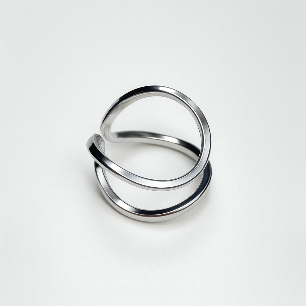 Silver Splint Ring - Adjustable Finger Support Ring for Injury Recovery or Everyday Wear