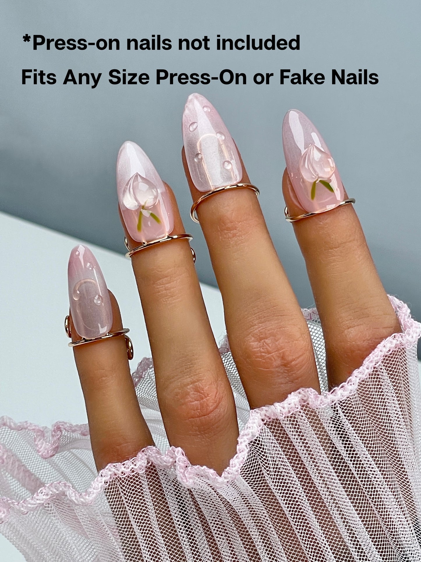 Wudu Nail Ring - Adjustable Ring for Press On Nails