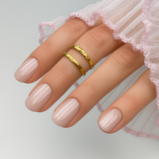 Gold Splint Ring - Adjustable Finger Support Ring for Injury Recovery or Stylish Everyday Wear