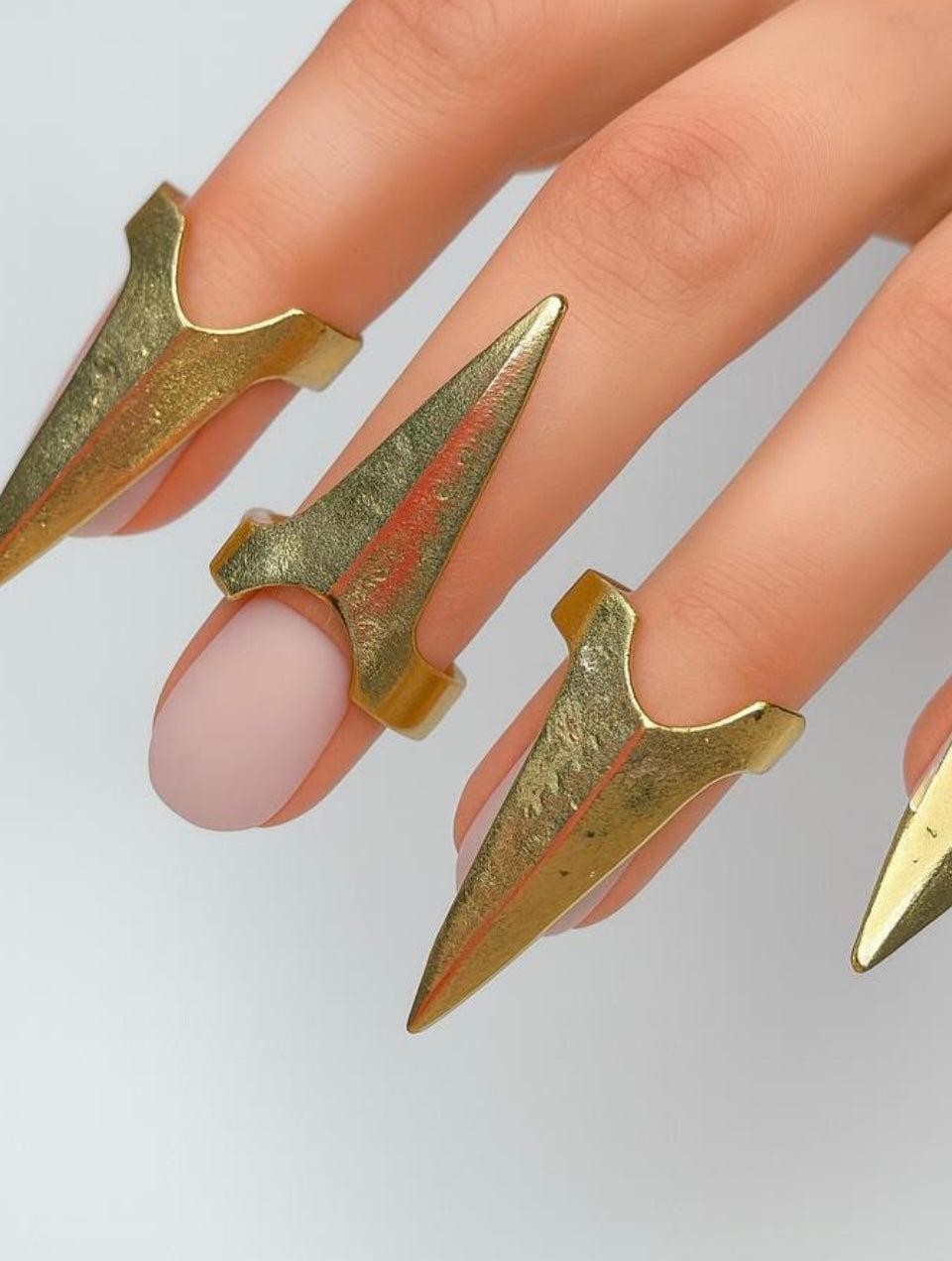 Adjustable Claw Rings – Gothic Nail Armor Ring, Punk Fingertip Talons, Cosplay Jewelry, Halloween Gothic Accessories