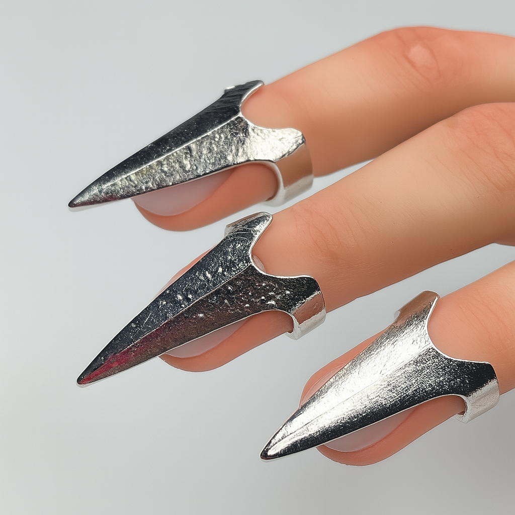 Adjustable Claw Rings – Gothic Nail Armor Ring, Punk Fingertip Talons, Cosplay Jewelry, Halloween Gothic Accessories