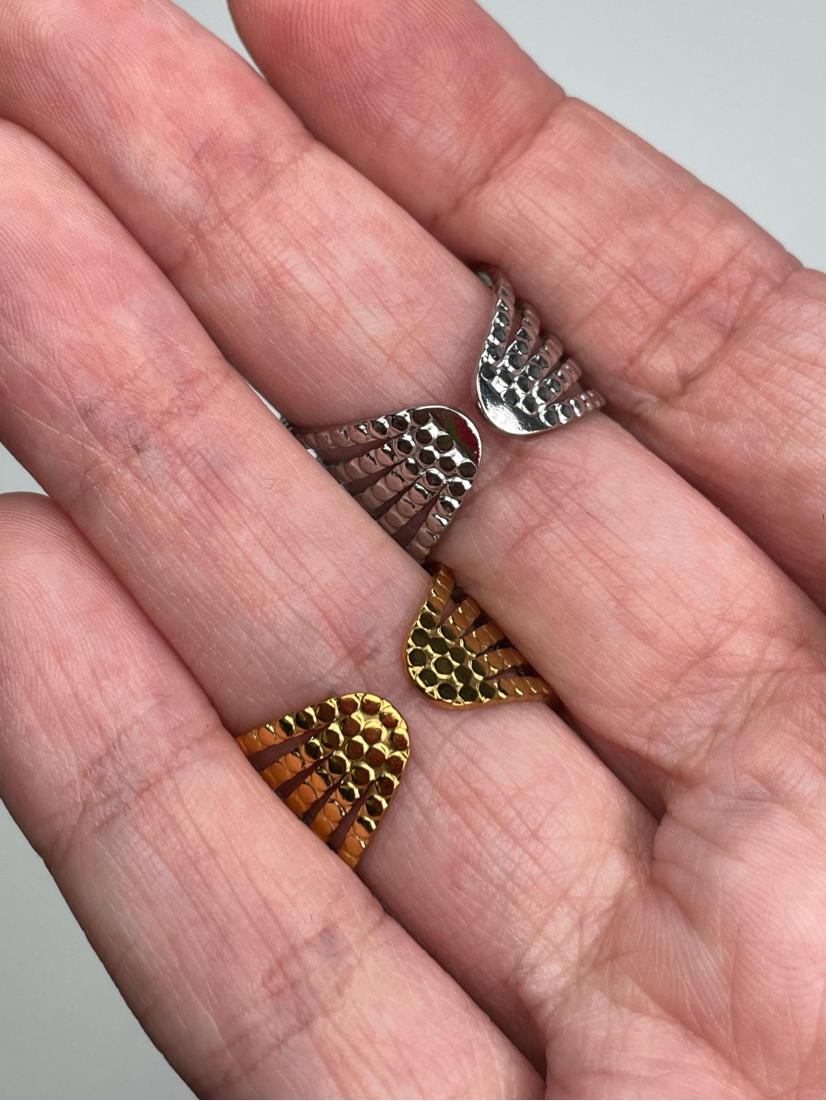 Adjustable Splint Ring in Silver or Gold – Stainless Steel Statement Finger Joint Jewelry