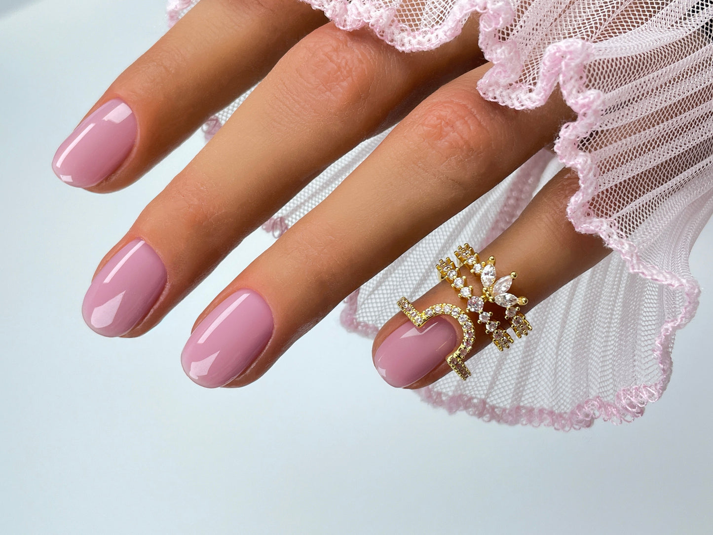 Crystal Fingertip Ring - Adjustable Nail Art Jewelry, Cuticle Ring