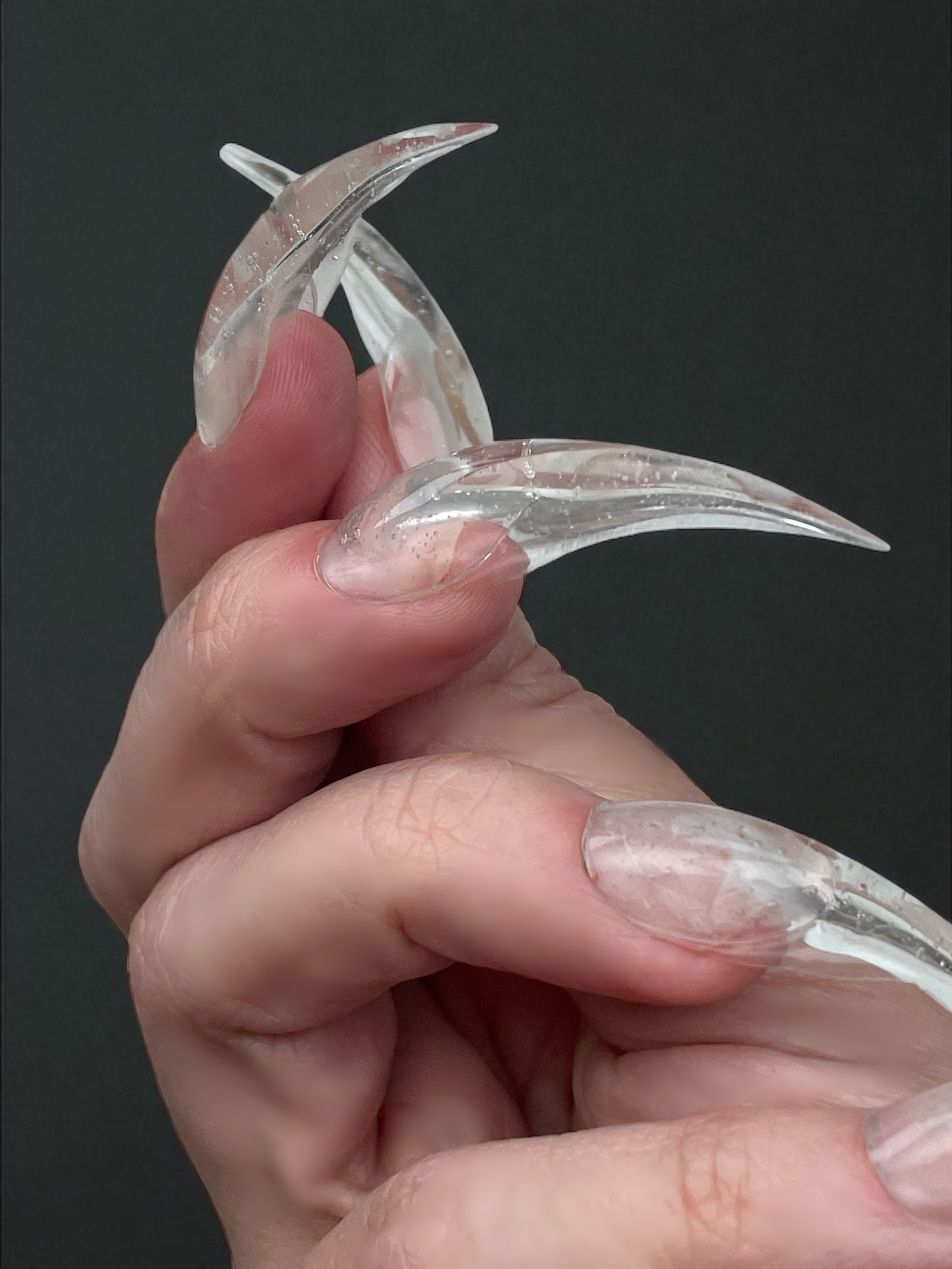 Clear Claw Press-On Nails: Witchcore Cosplay Acrylic Claws