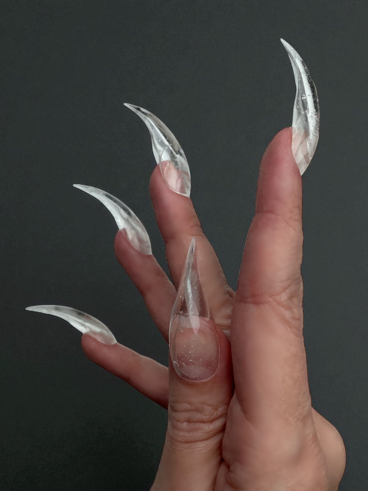 Clear Claw Press-On Nails: Witchcore Cosplay Acrylic Claws