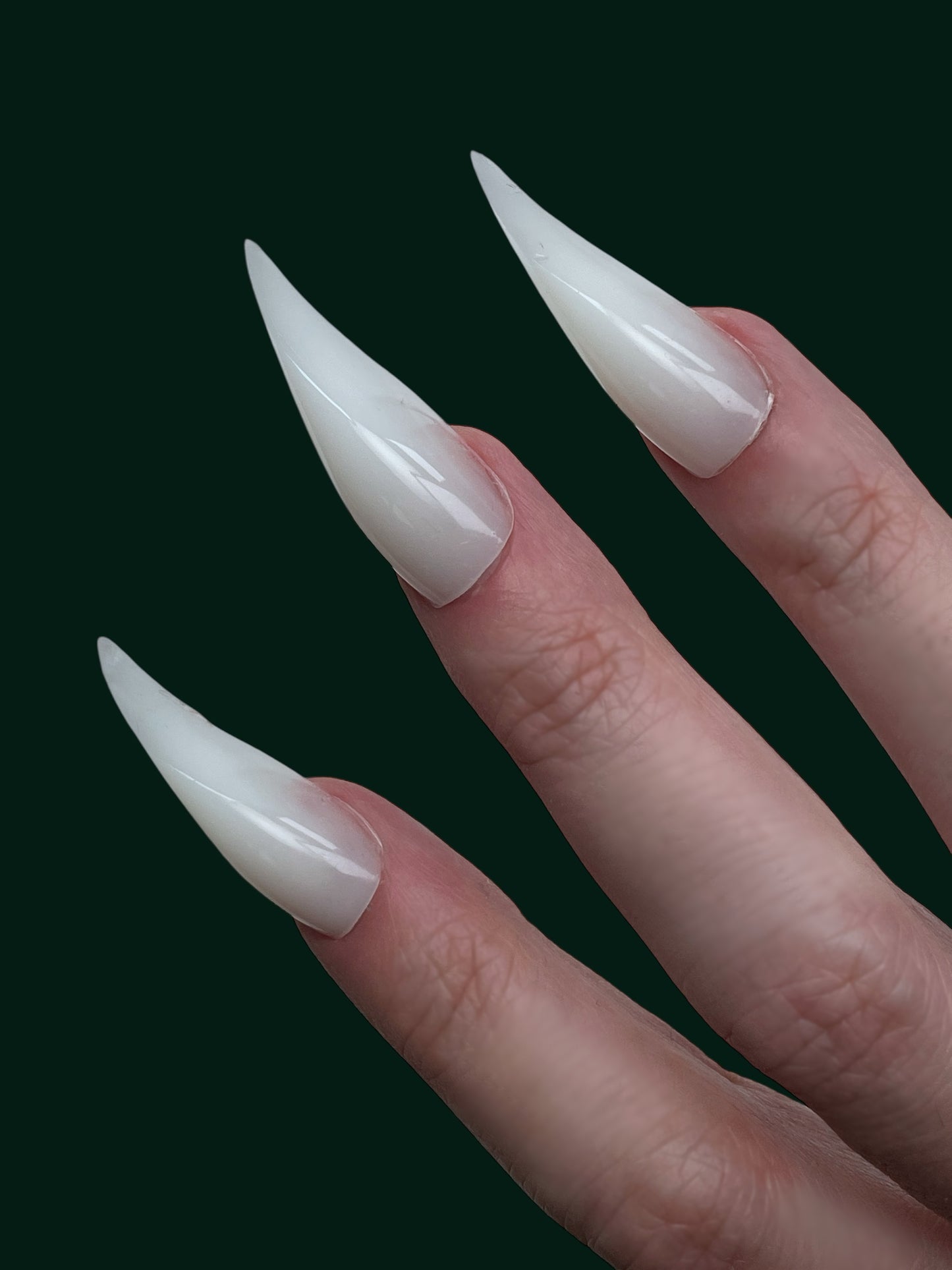 Claw Nails – Milky White Curved Press-On Nails for  Halloween, Cosplay, Witchcore & Fantasy Looks