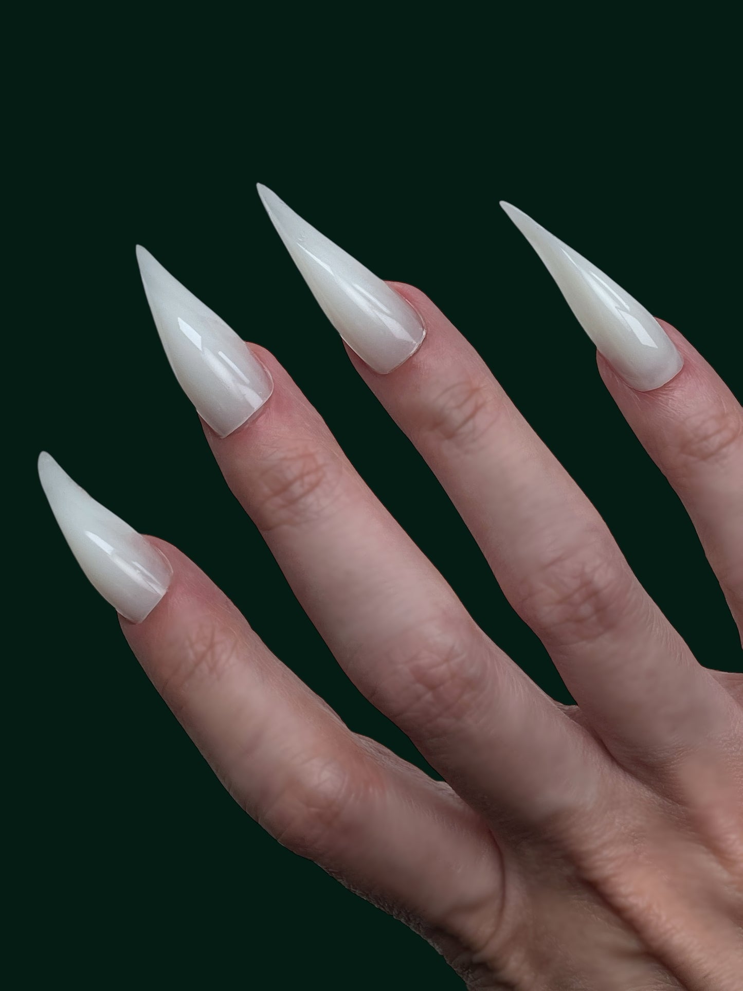 Claw Nails – Milky White Curved Press-On Nails for  Halloween, Cosplay, Witchcore & Fantasy Looks
